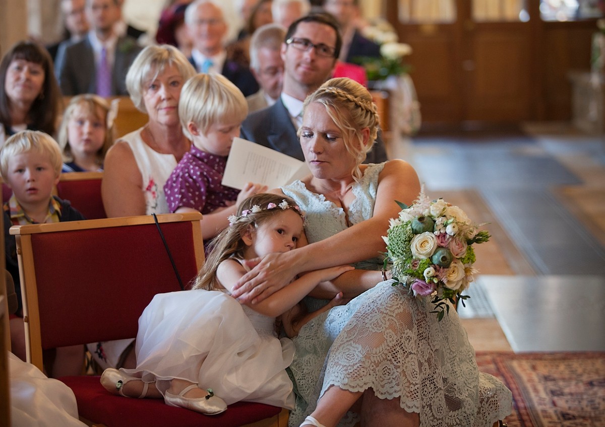 girl on church bench